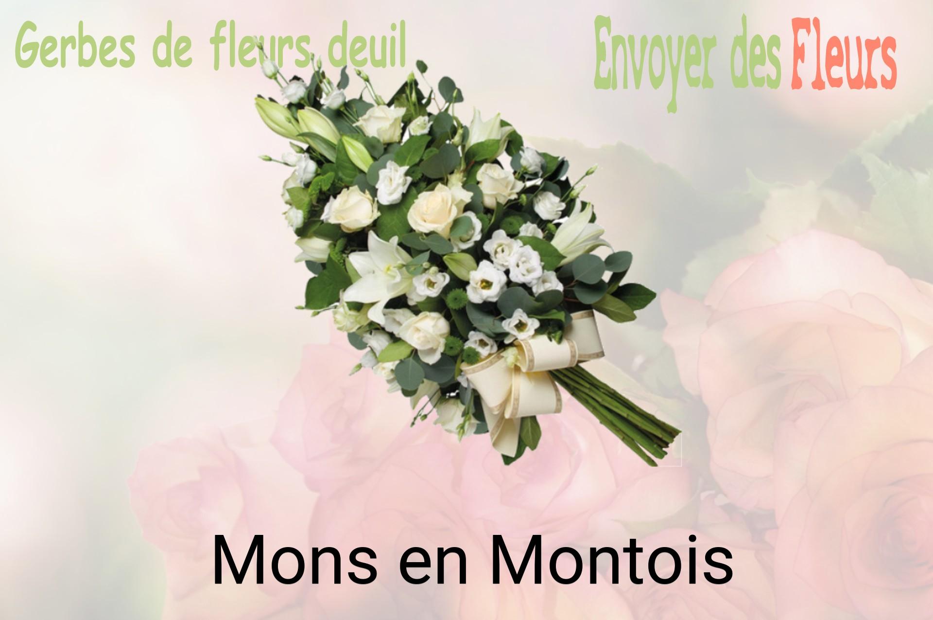 Gerbe de fleurs de deuil livrée à Mons-en-Montois